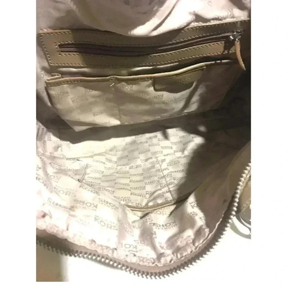 Michael kors beige leather satchel handbag - Picture 8 of 10